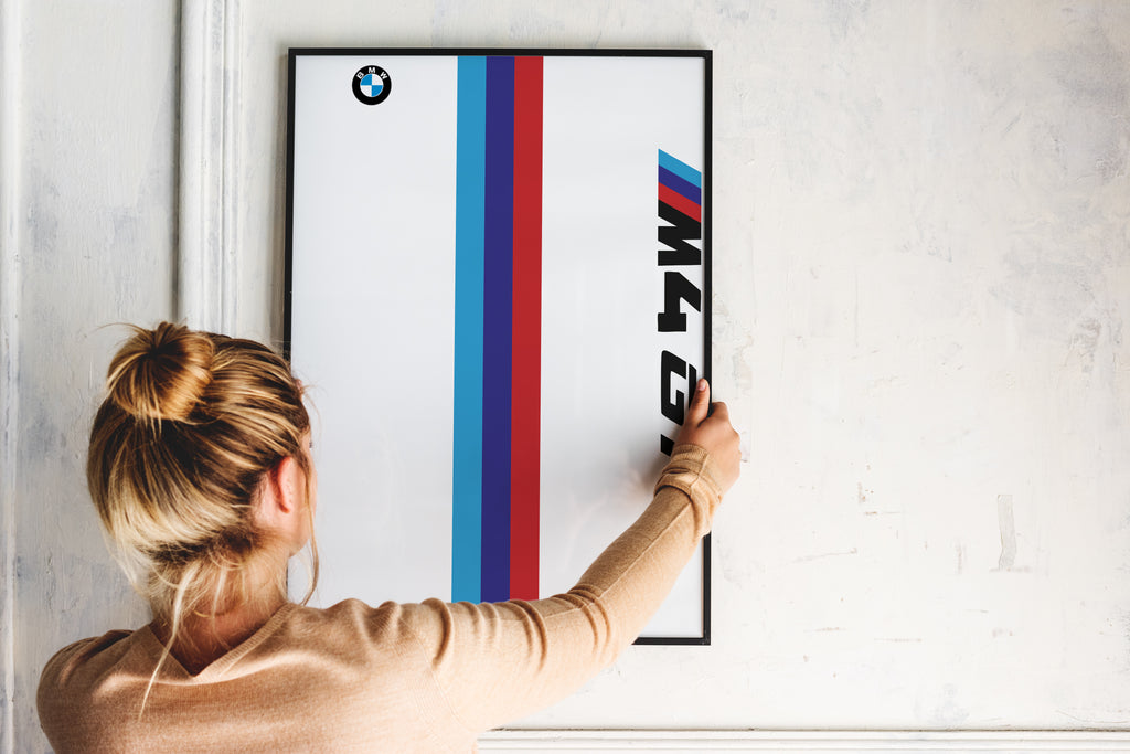 Motorsport Gift for Him: BMW M4 GT3 Art | 40x30cm Office Wall Decor | Printable PDF