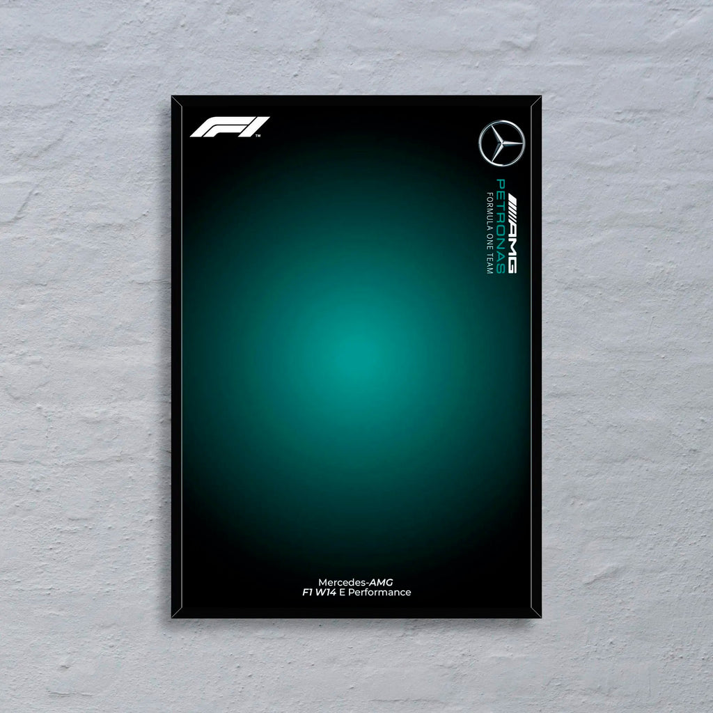 Gradient Mercedes-AMG F1 W14 Poster | LEGO 42171 Compatible | High-Res Digital Download