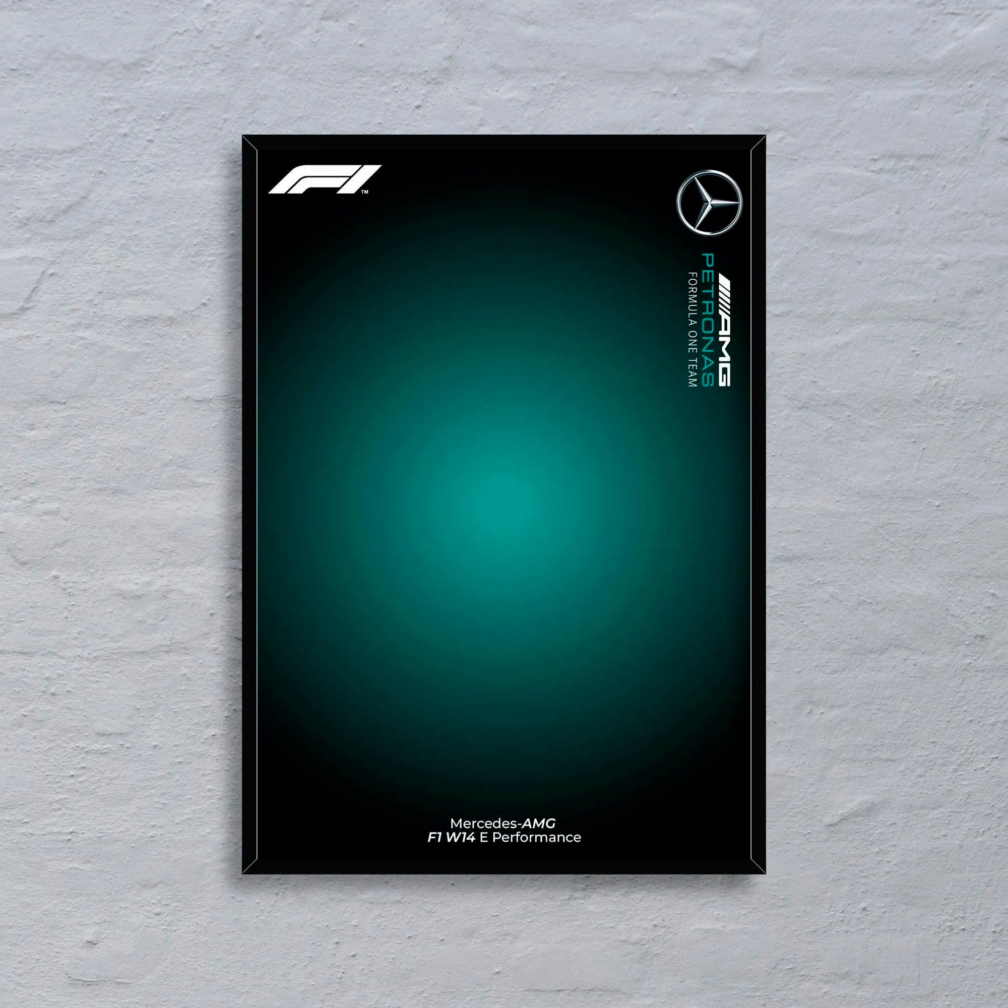 Gradient Mercedes-AMG F1 W14 Poster | LEGO 42171 Compatible | High-Res Digital Download
