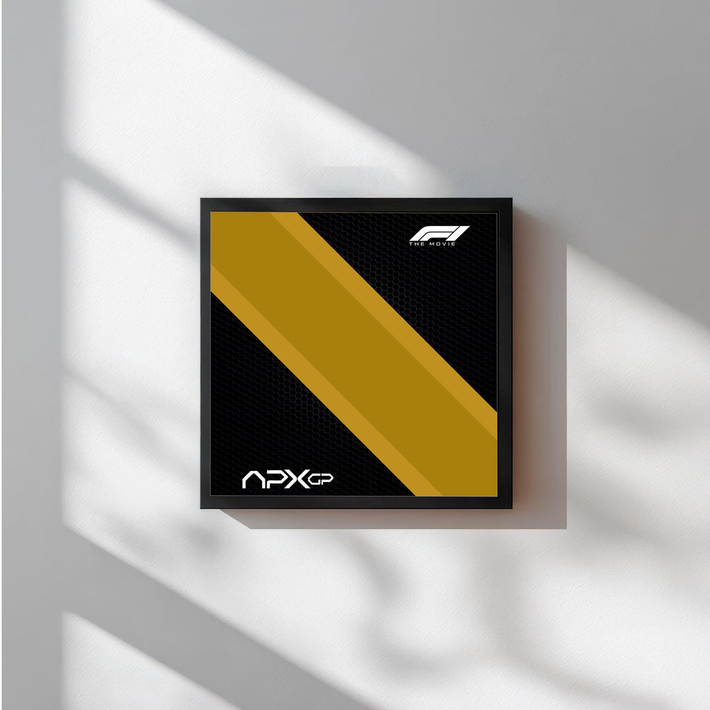 APXGP Racing Car Digital Poster | F1 Movie Inspired Art | 30x30cm Square Print (Compatible with LEGO 77252)