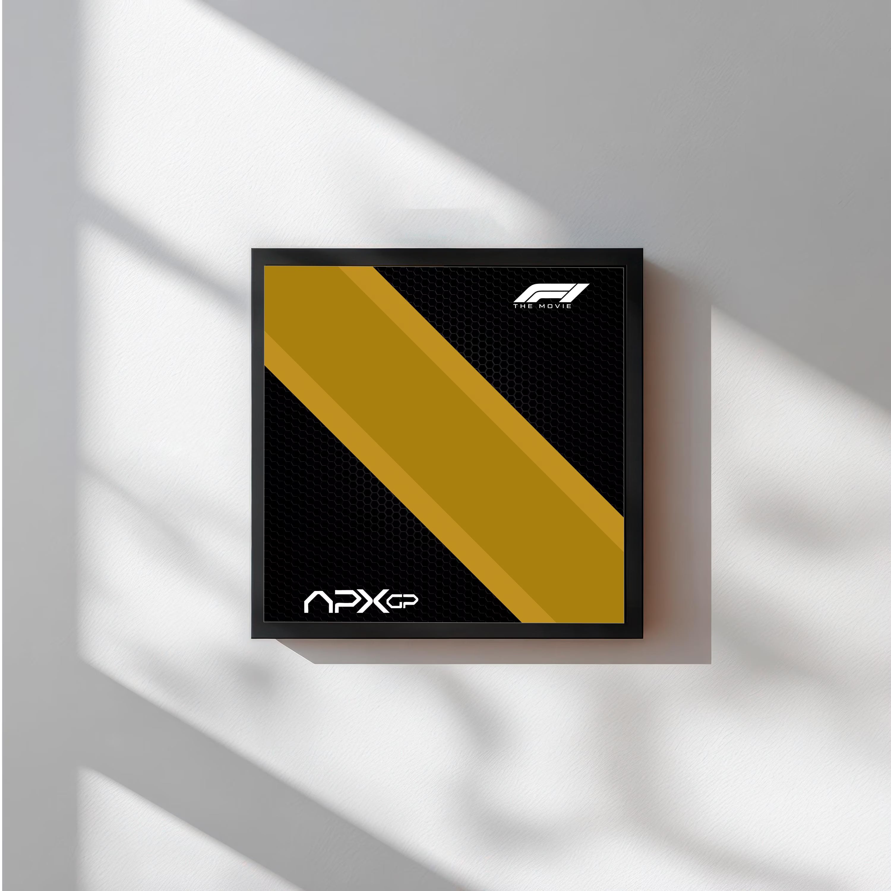APXGP Racing Car Digital Poster | F1 Movie Inspired Art | 30x30cm Square Print (Compatible with LEGO 77252)